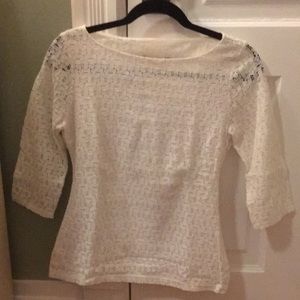 Banana Republic geometric lace top, size 2 NWT